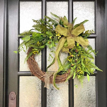 Poppy Plant Garland Dead Branch Rattan Ring Door Hanging Wholesale Nihaojewelry