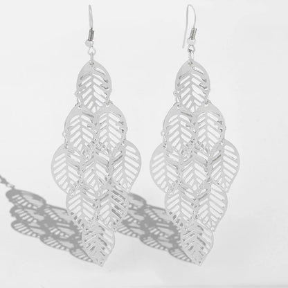 Popular Fashion Long Tassel Leaf Earrings Wholesale Gooddiy