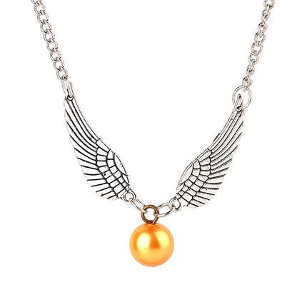 Popular Fashion Necklace Gold Snitch Necklace Unisex Clavicle Chain Wholesale