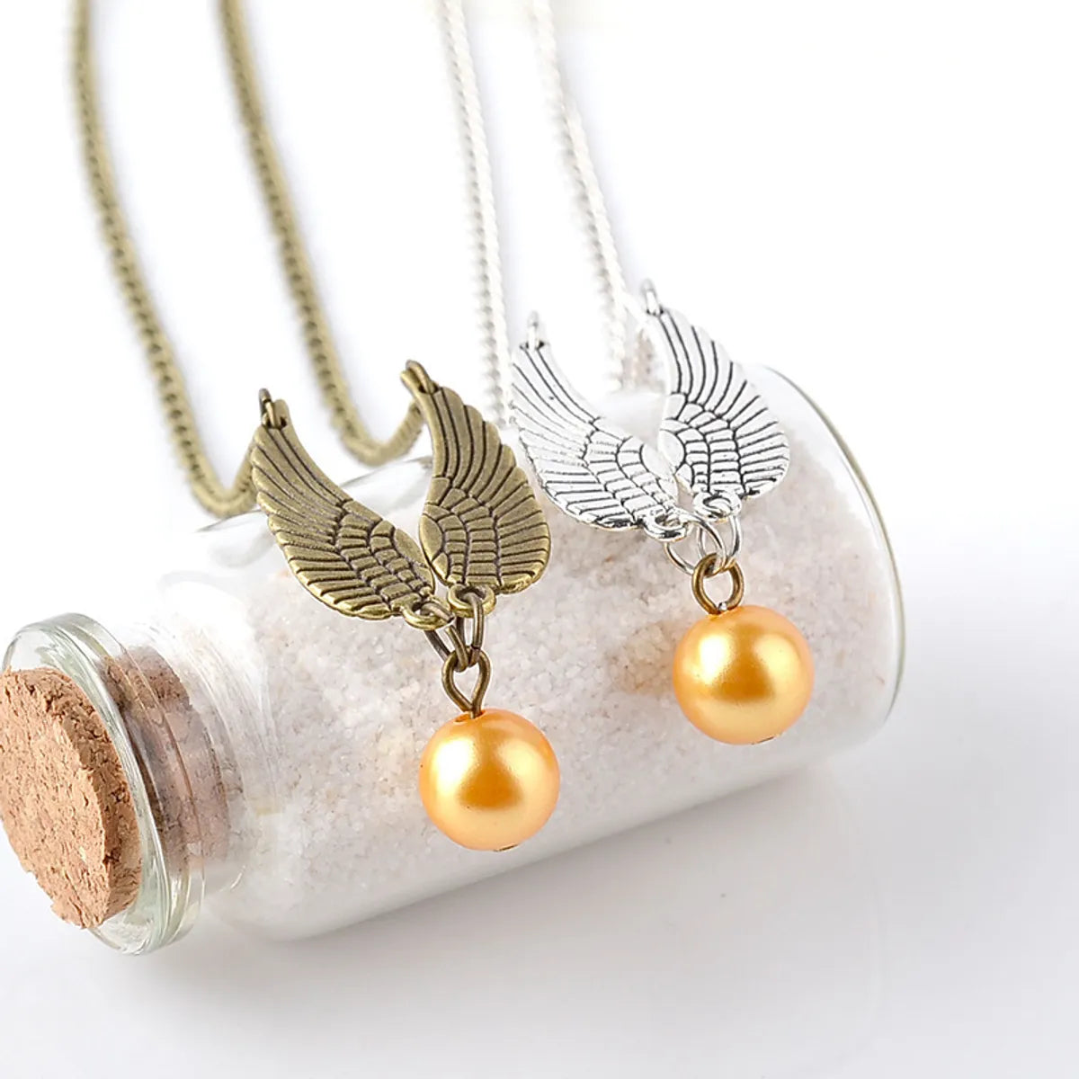 Popular Fashion Necklace Gold Snitch Necklace Unisex Clavicle Chain Wholesale