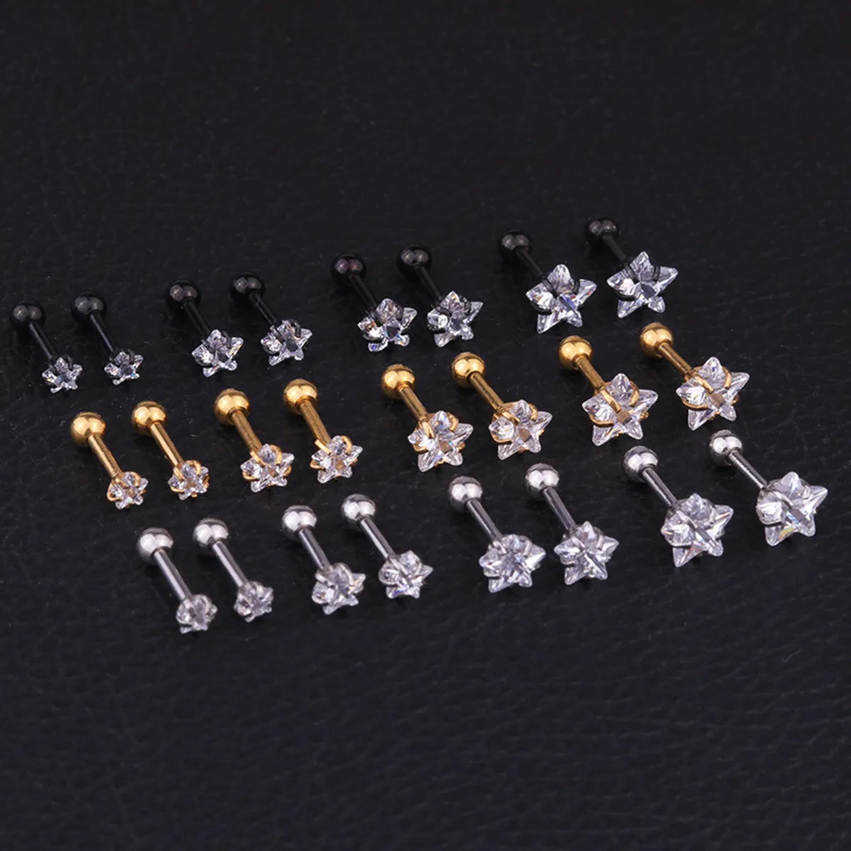 Ear Cartilage Rings & Studs Fashion Geometric 316 Stainless Steel