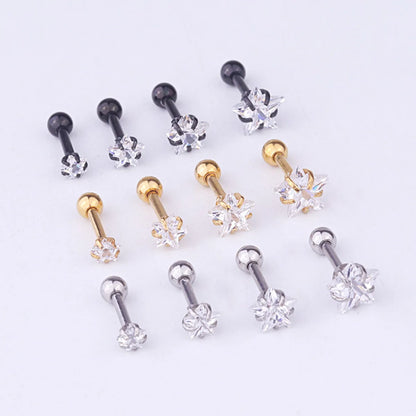 Ear Cartilage Rings & Studs Fashion Geometric 316 Stainless Steel