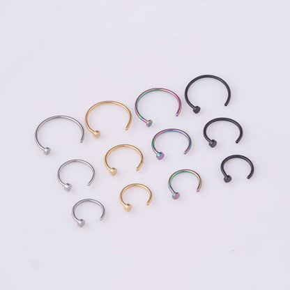 Fashion Geometric Stainless Steel Plating Nose Studs