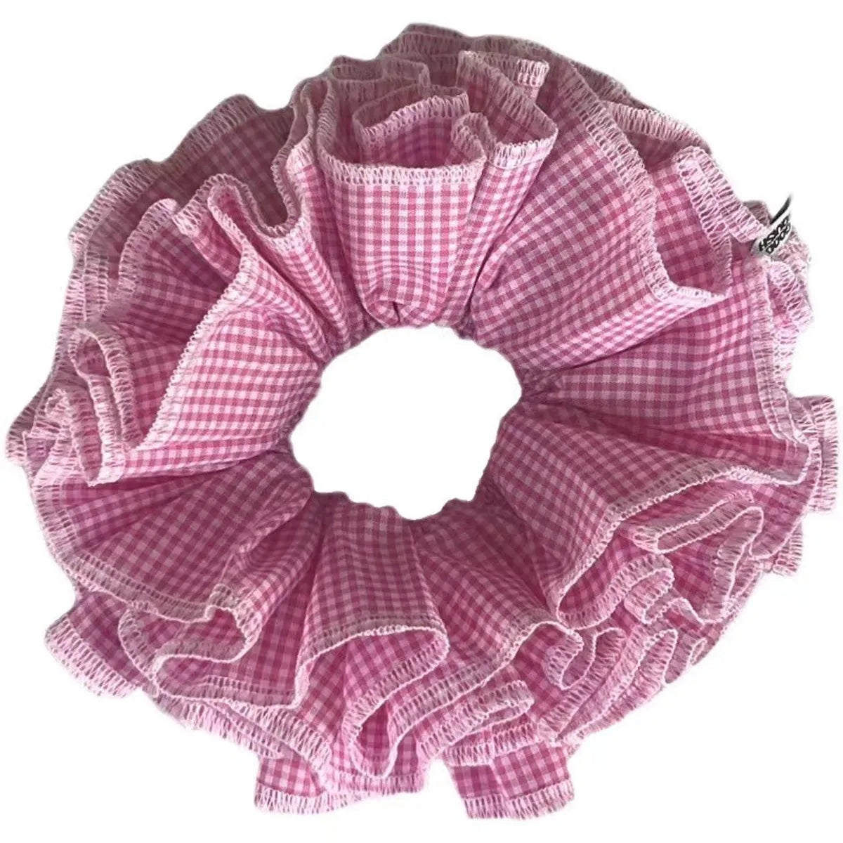 Preppy Style Color Block Cloth Handmade Hair Tie