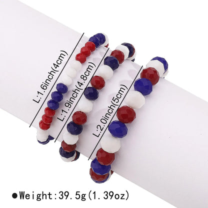 Preppy Style Ethnic Style Round Crystal Beads Wholesale Bracelets