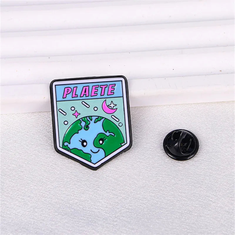 Preppy Style Simple Style Alphabet Earth Alloy Enamel Unisex Brooches