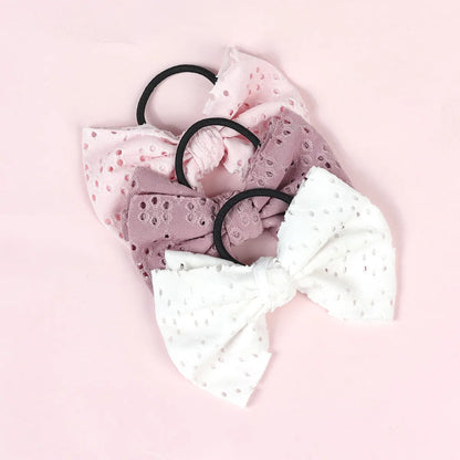 Princess Bow Knot Cloth Patchwork Hair Tie