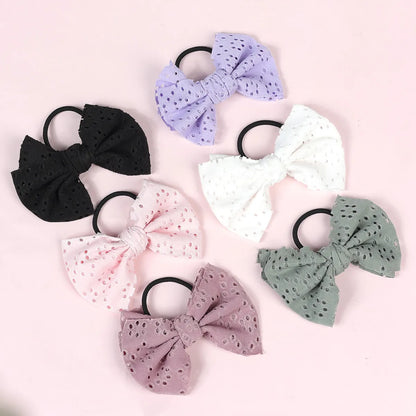 Princess Bow Knot Cloth Patchwork Hair Tie