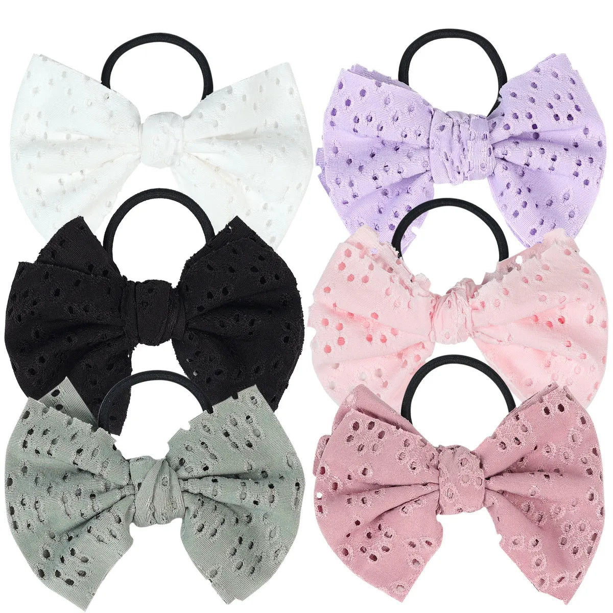 Princess Bow Knot Cloth Patchwork Hair Tie