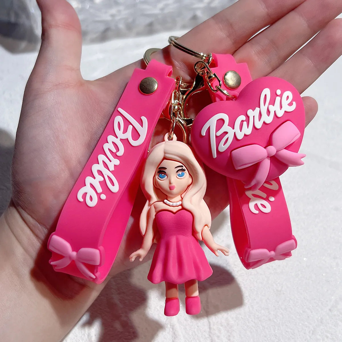 Princess Cartoon Style Human Letter  Silica Gel Women'S Bag Pendant Keychain