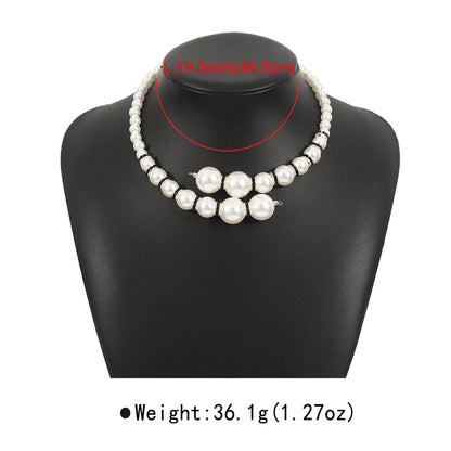 Princess Exaggerated Round CCB Imitation Pearl Rhinestone Wholesale