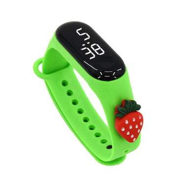 Princess Simple Style Cartoon Strawberry Electronic Kids Watches