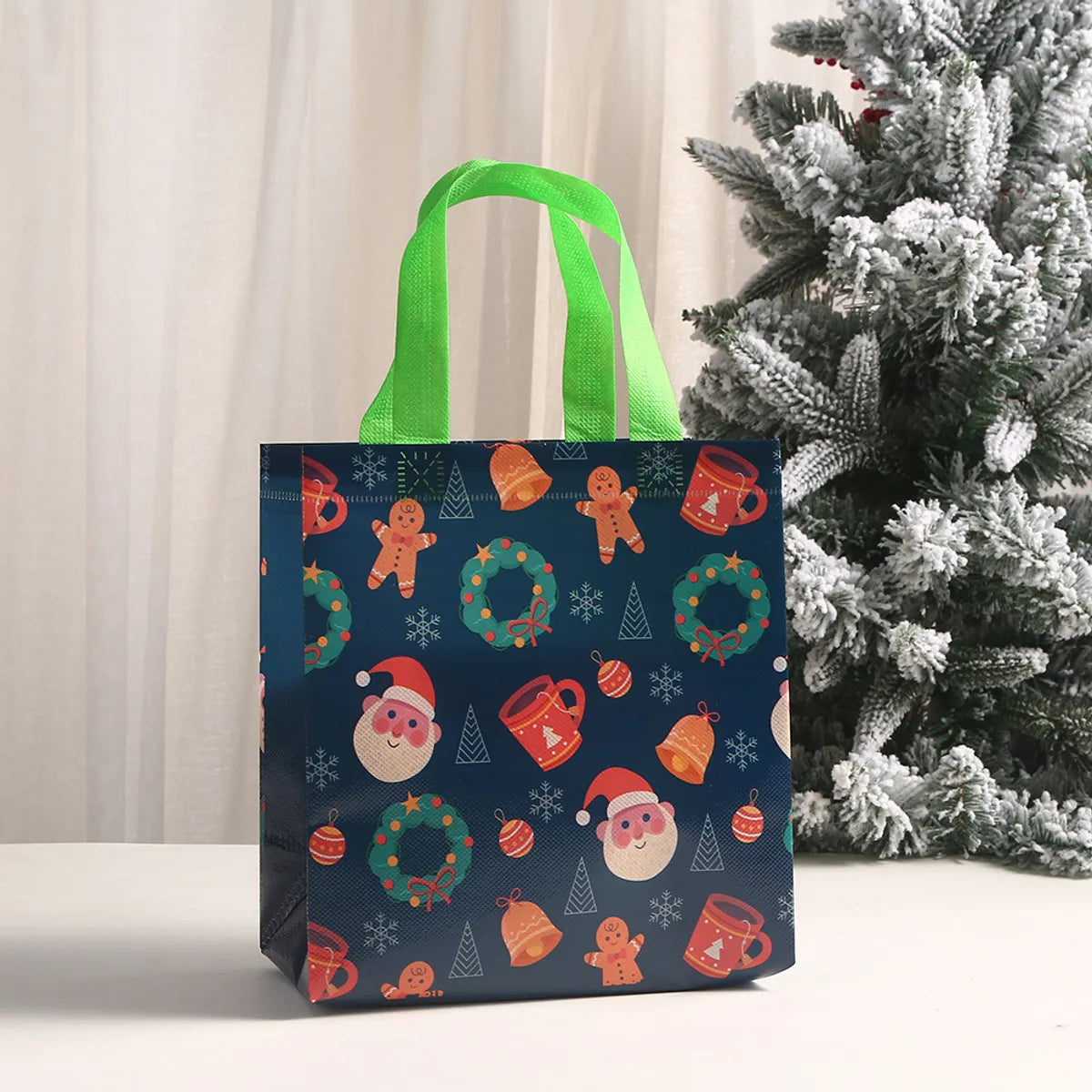 Printed Shopping Bag Non-Woven Bag Christmas Gift Handbag Party Candy Gift Bag Hand Gift Bag