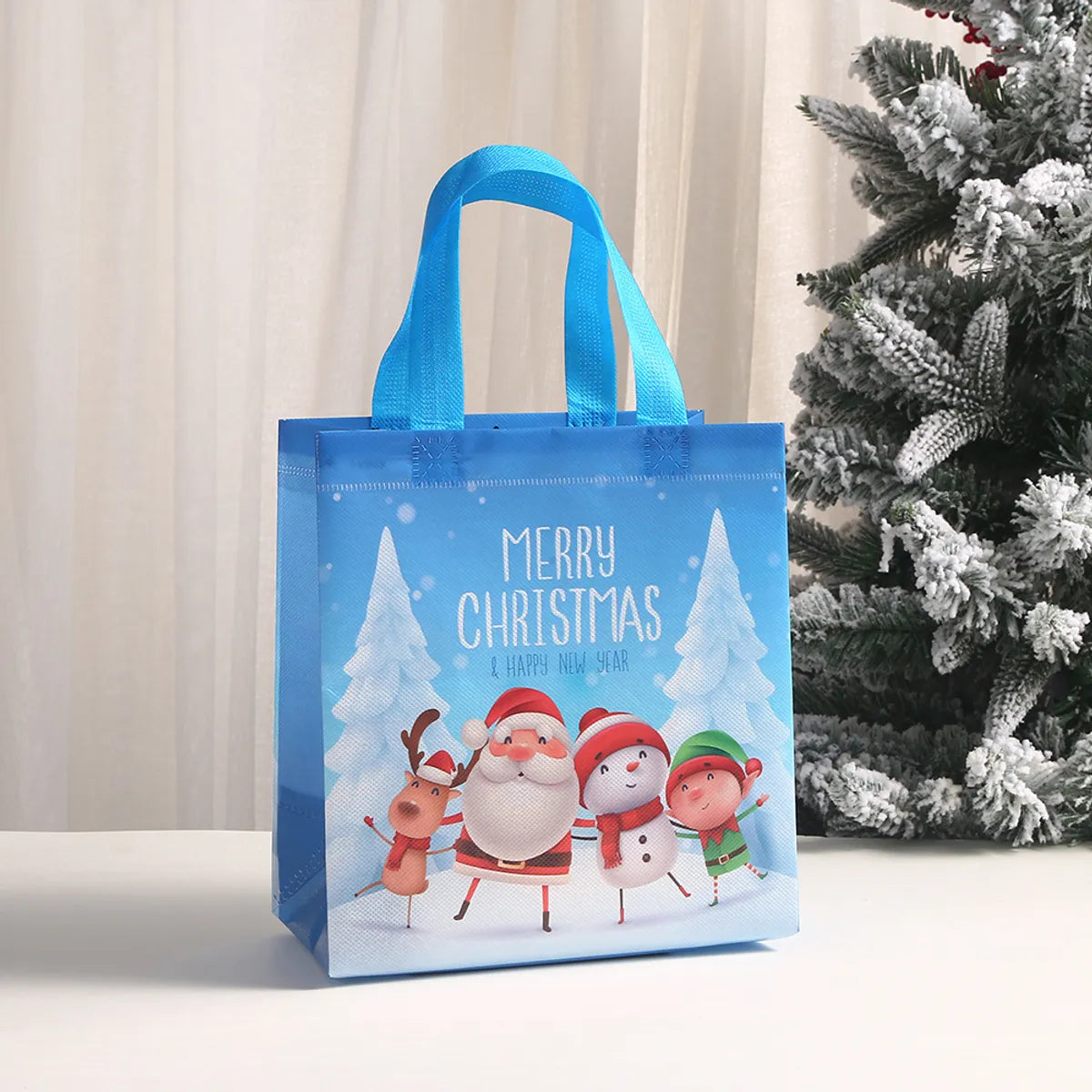 Printed Shopping Bag Non-Woven Bag Christmas Gift Handbag Party Candy Gift Bag Hand Gift Bag