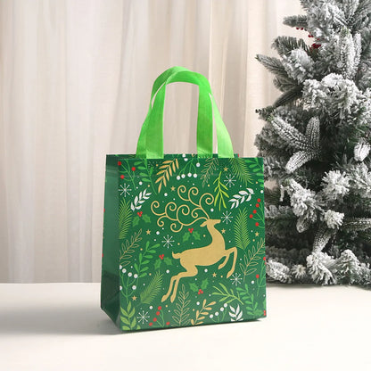 Printed Shopping Bag Non-Woven Bag Christmas Gift Handbag Party Candy Gift Bag Hand Gift Bag