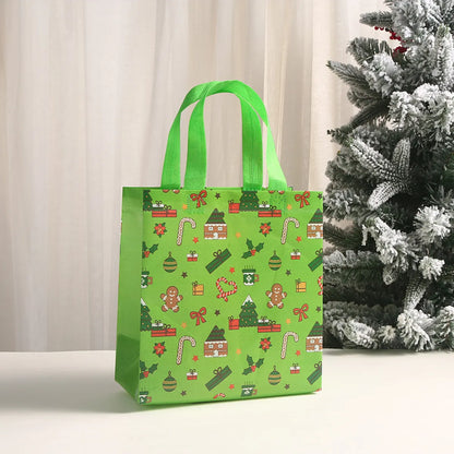 Printed Shopping Bag Non-Woven Bag Christmas Gift Handbag Party Candy Gift Bag Hand Gift Bag