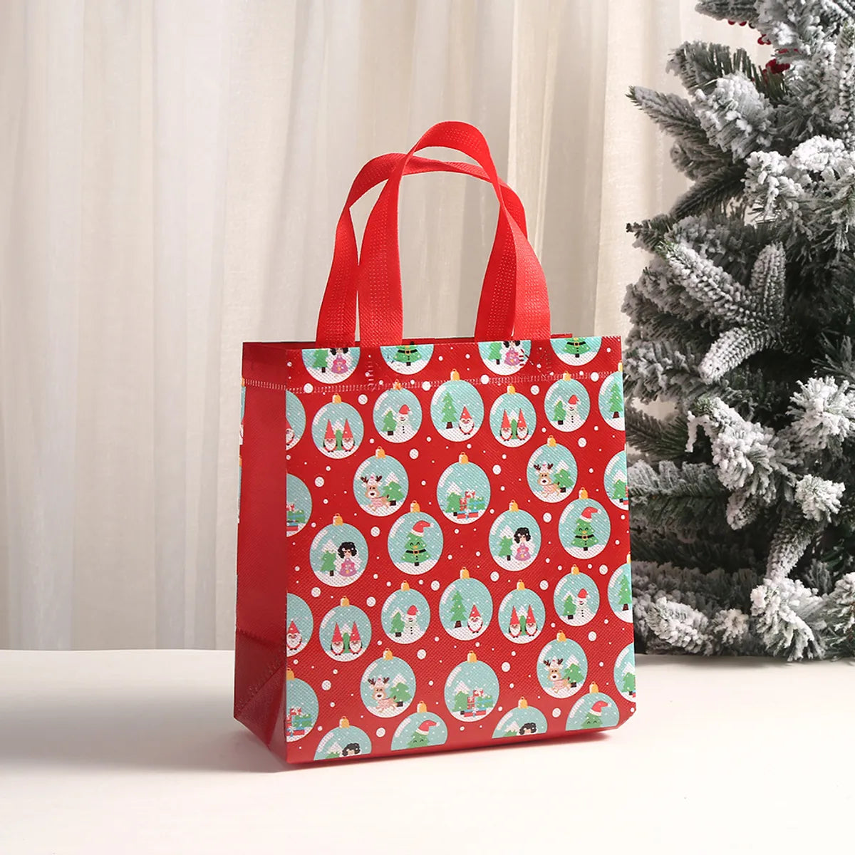 Printed Shopping Bag Non-Woven Bag Christmas Gift Handbag Party Candy Gift Bag Hand Gift Bag