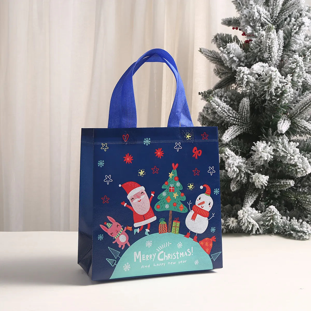 Printed Shopping Bag Non-Woven Bag Christmas Gift Handbag Party Candy Gift Bag Hand Gift Bag