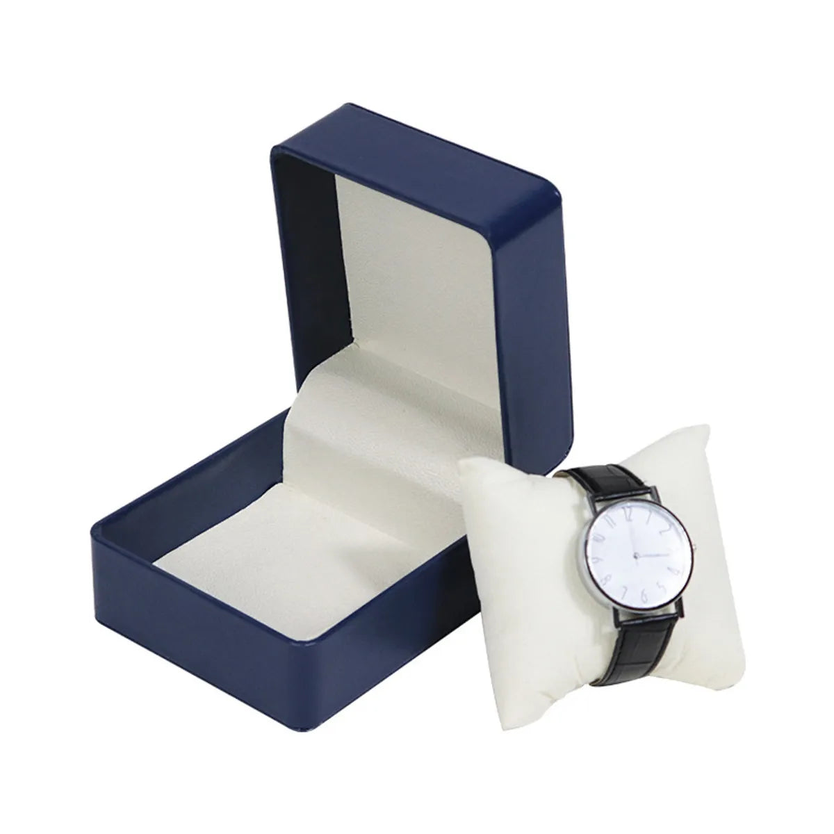 Basic Classic Style Solid Color Pu Jewelry Boxes