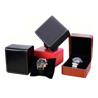 Basic Classic Style Solid Color Pu Jewelry Boxes