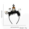 Halloween Pumpkin Cat Bat Felt Feather Masquerade Party Hair Band Costume Props