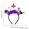 Halloween Pumpkin Cat Bat Felt Feather Masquerade Party Hair Band Costume Props