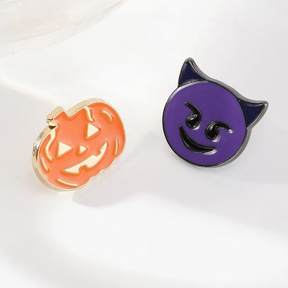 Punk Alloy Dripping Ghost Pumpkin Halloween Brooch Wholesale Nihaojewelry