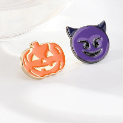 Punk Alloy Dripping Ghost Pumpkin Halloween Brooch Wholesale Nihaojewelry