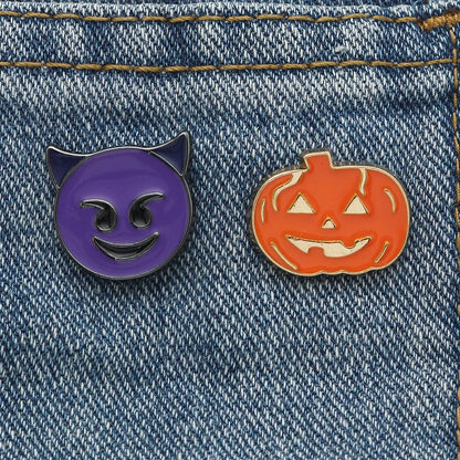 Punk Alloy Dripping Ghost Pumpkin Halloween Brooch Wholesale Nihaojewelry