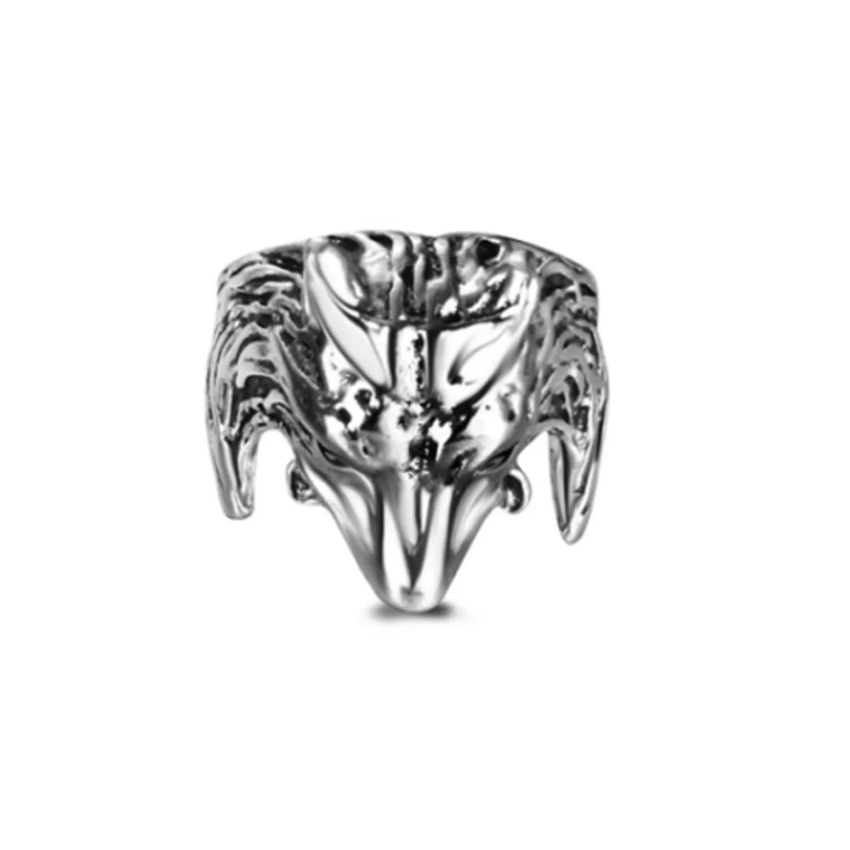 Punk Animal Cross Skull Alloy Men'S Open Rings