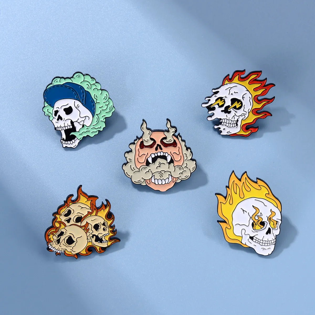 Punk Cartoon Alloy Plating Unisex Brooches