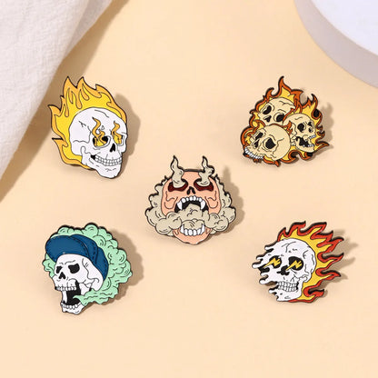 Punk Cartoon Alloy Plating Unisex Brooches