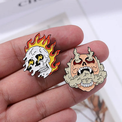 Punk Cartoon Alloy Plating Unisex Brooches