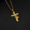 Punk Classic Style Cross Palm Metal Plating Unisex Pendant Necklace