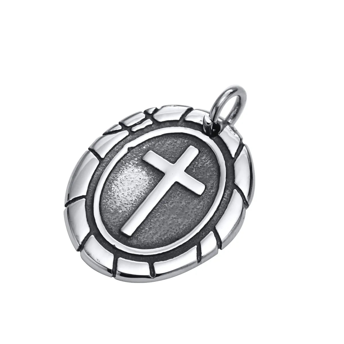 Punk Cross 201 Stainless Steel Polishing Men'S