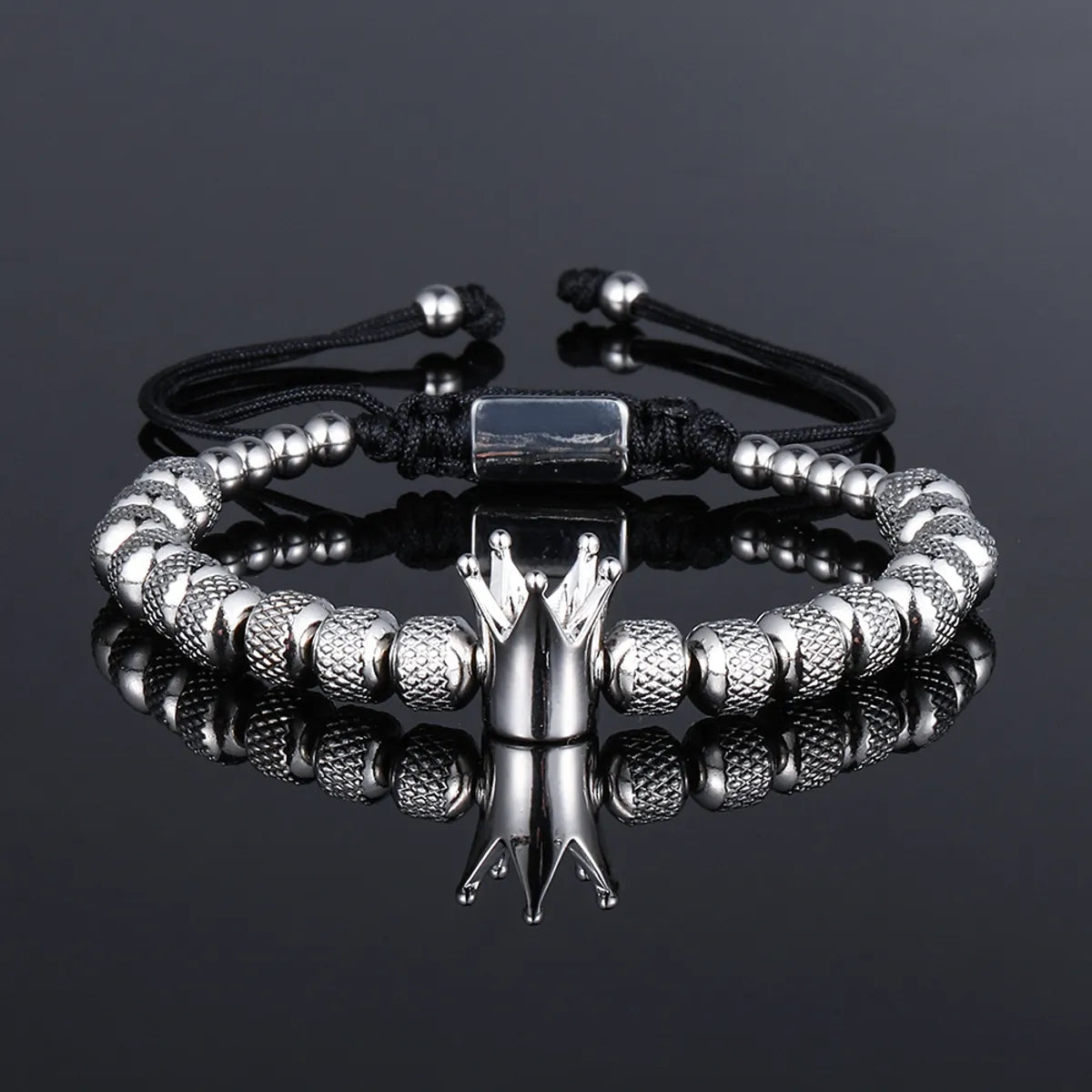 Punk Crown Stainless Steel Bracelets Bangle