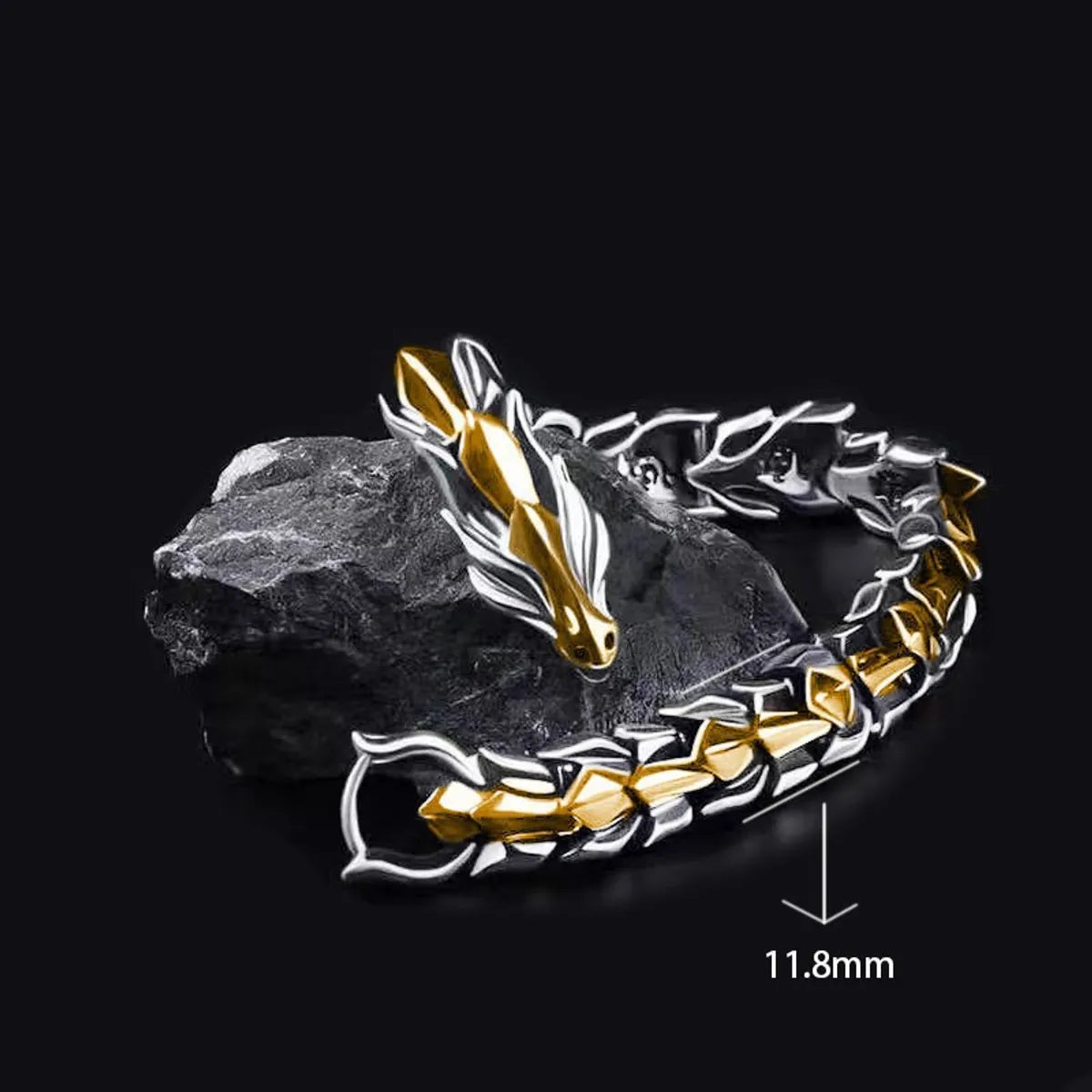 Punk Dragon Alloy Plating Men'S Bracelets