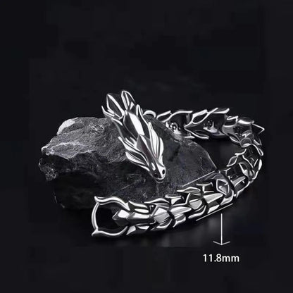 Punk Dragon Alloy Plating Men'S Bracelets