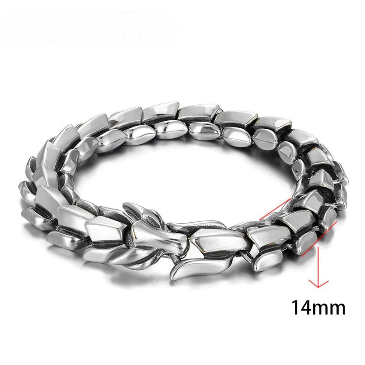 Punk Dragon Alloy Plating Men'S Bracelets