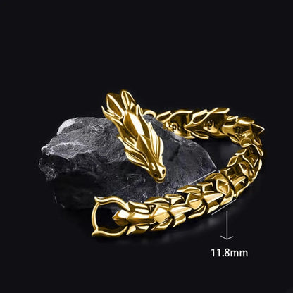 Punk Dragon Alloy Plating Men'S Bracelets