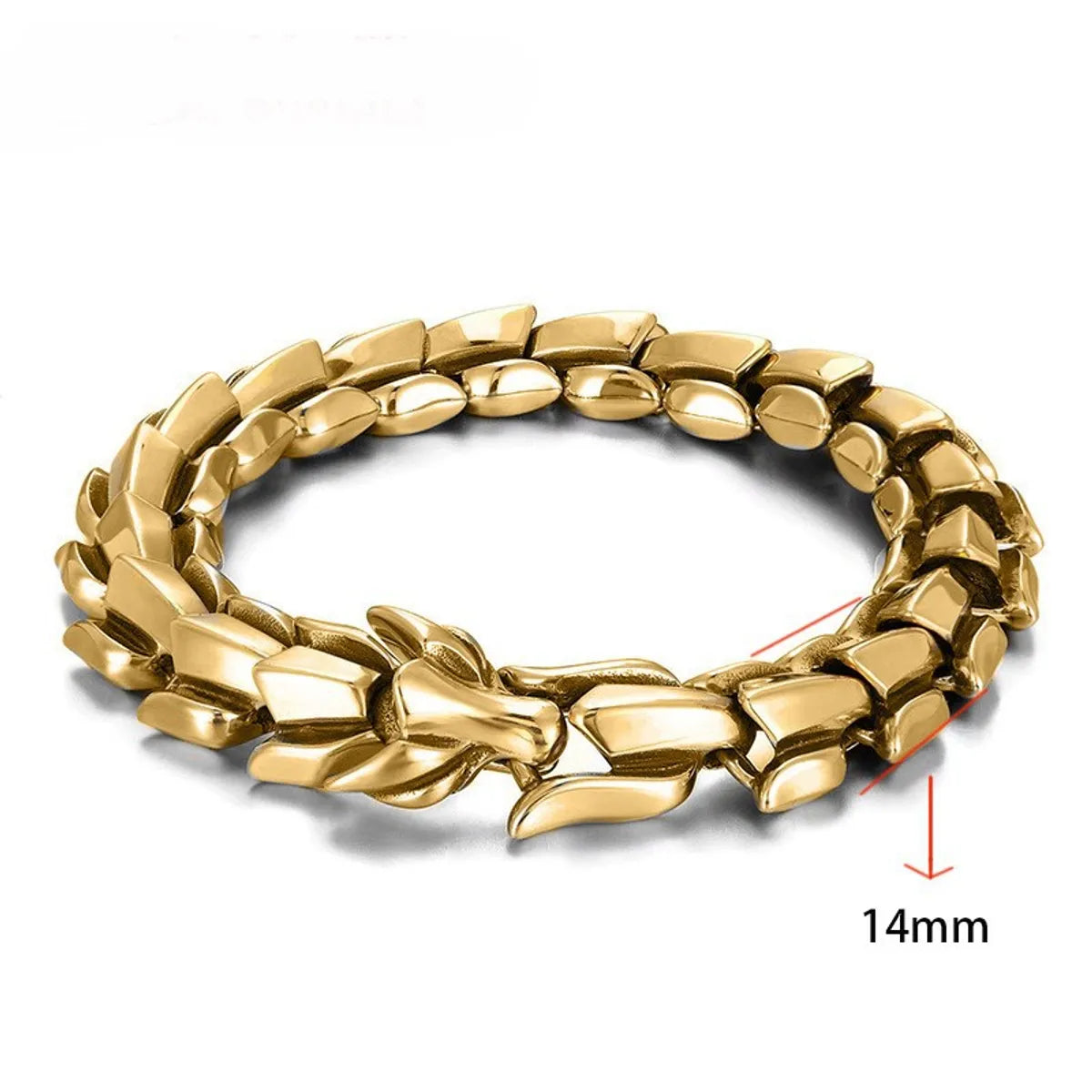 Punk Dragon Alloy Plating Men'S Bracelets