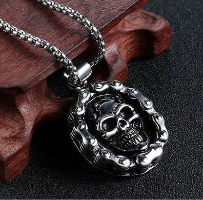 Punk Geometric Alloy Plating Men's Necklace