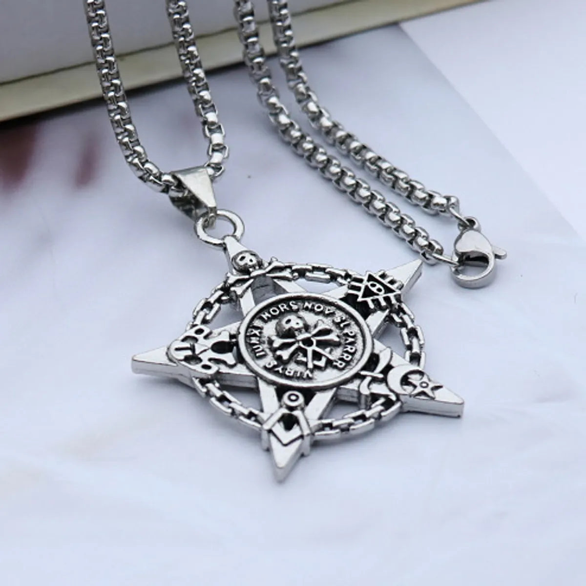 Punk Geometric Alloy Plating Unisex Necklace