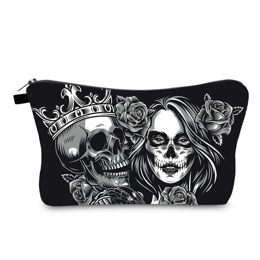 Punk Human Cartoon Polyester Square Makeup Bags