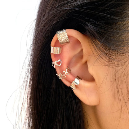 Punk Irregular Alloy Plating Earrings 5 Pieces