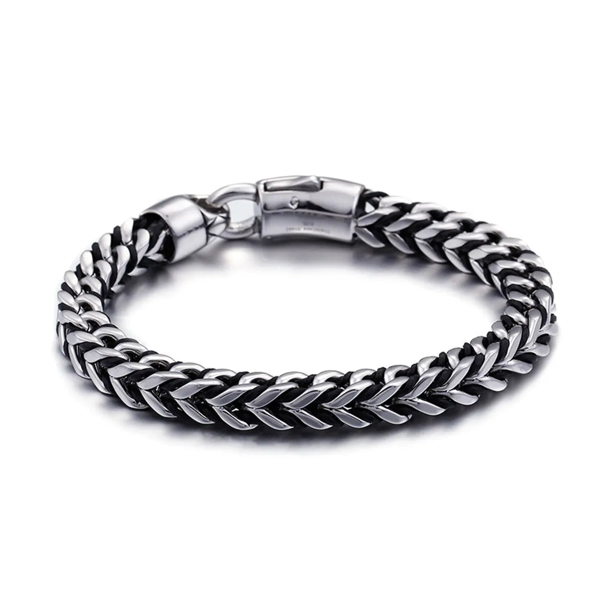 Punk Modern Style Geometric Titanium Steel Plating 18K Gold Plated Men'S Bracelets