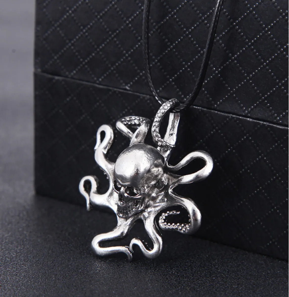 Punk Octopus Skull Alloy Plating Men'S Pendant Necklace