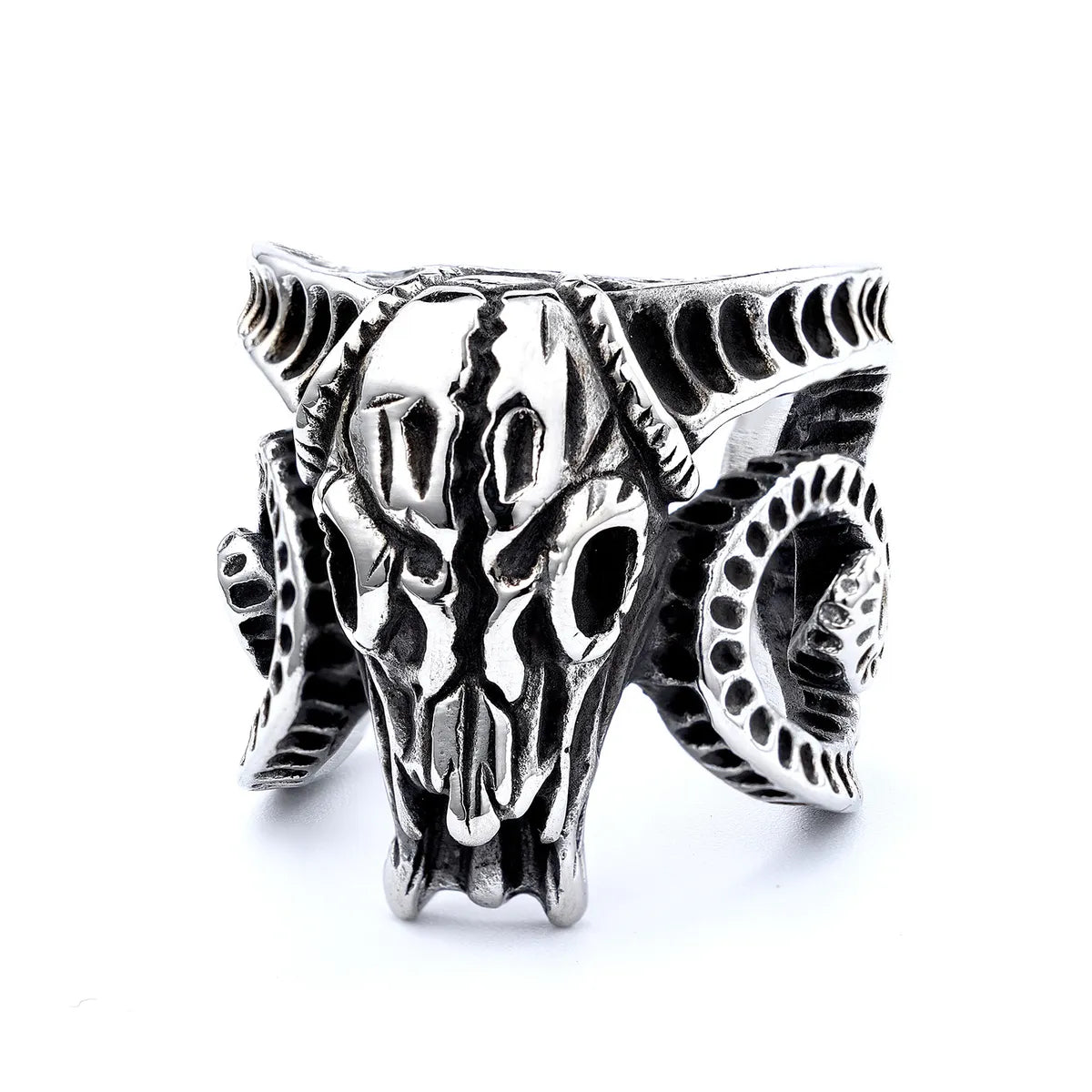 Punk Rhombus 304 Stainless Steel Men'S Rings