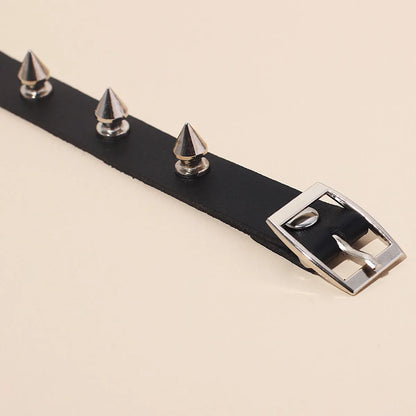 Punk  Leather Necklace Wholesale