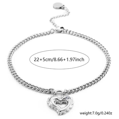 Punk Romantic Heart Shape 304 Stainless Steel Copper Men'S Bracelets